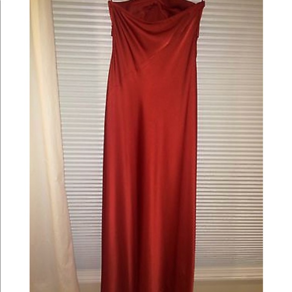 BCBG Dresses Nwt Bcbg Satin Halter Dress Saffron M Poshmark